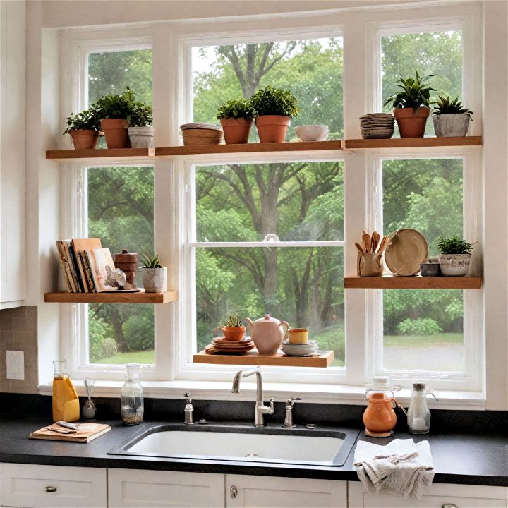 display shelves for bay window