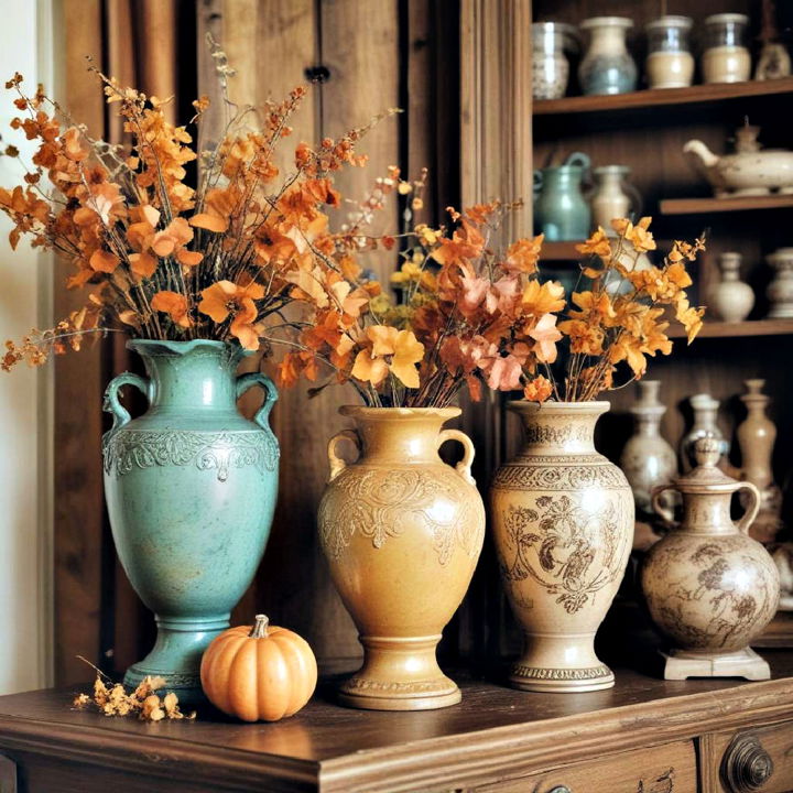 display vintage vases