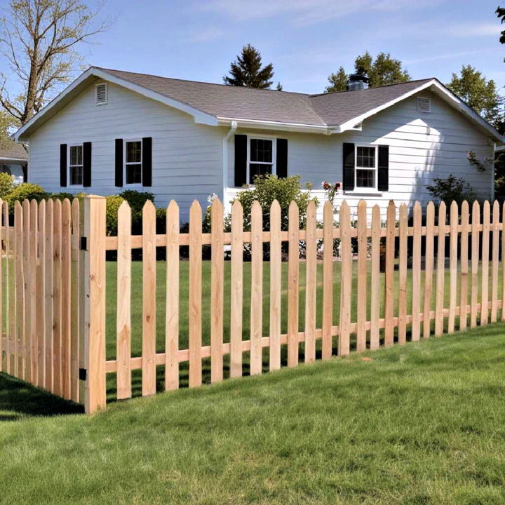 dog wooden picket fence