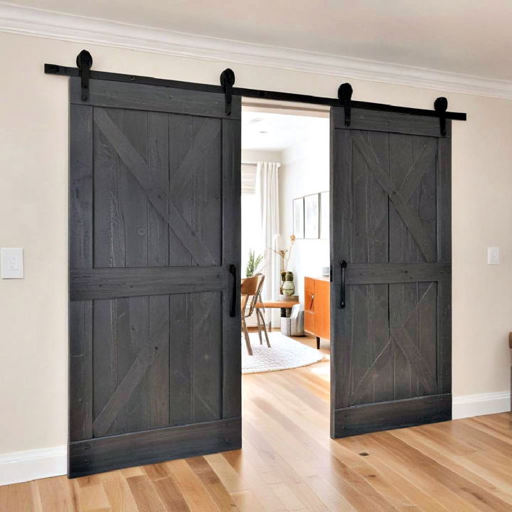double barn doors for dining room