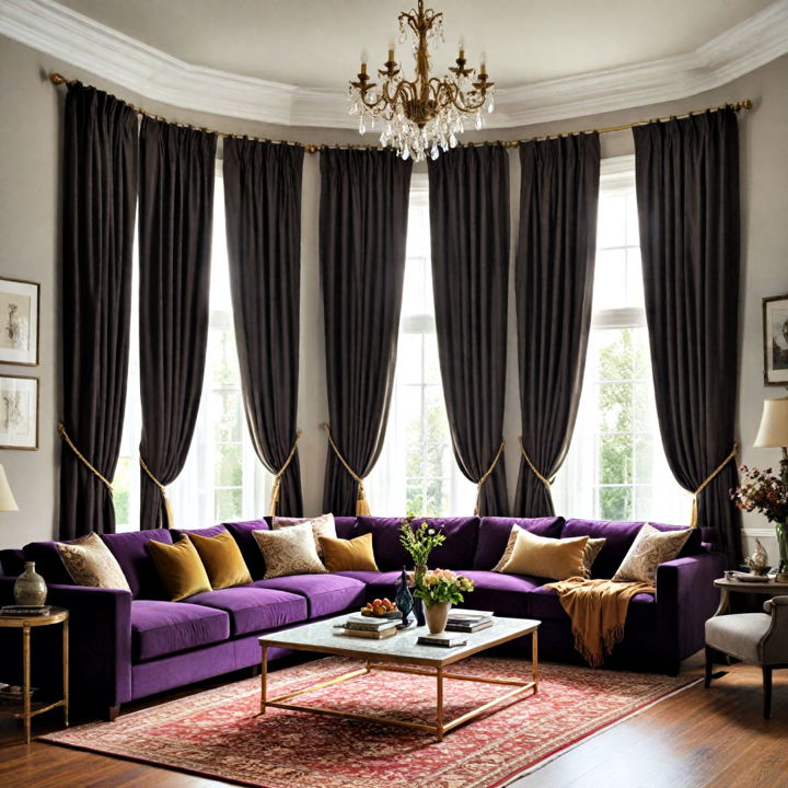 dramatic curtains for living room