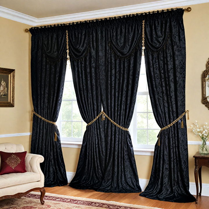 dramatic velvet curtains