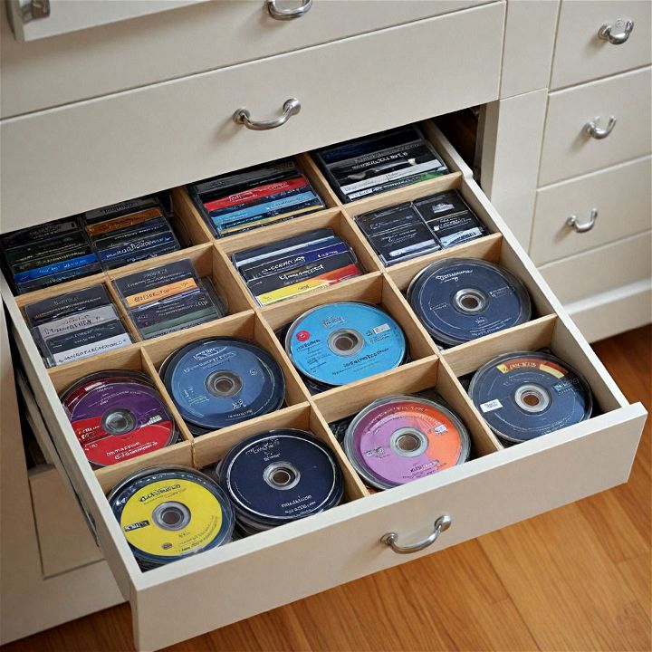 drawer dividers for cd storage