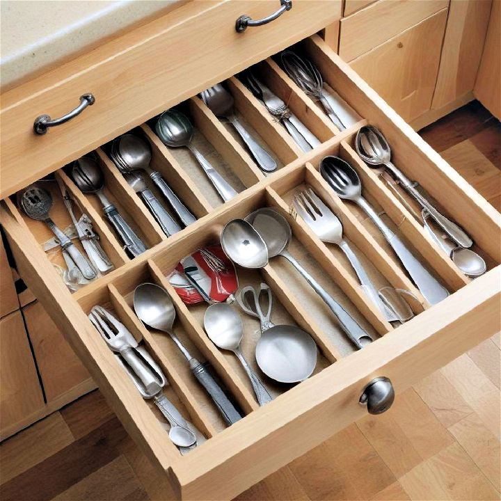 drawer dividers for small kitchen storage