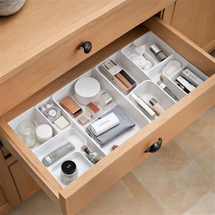 drawer organizer tray for bathroom