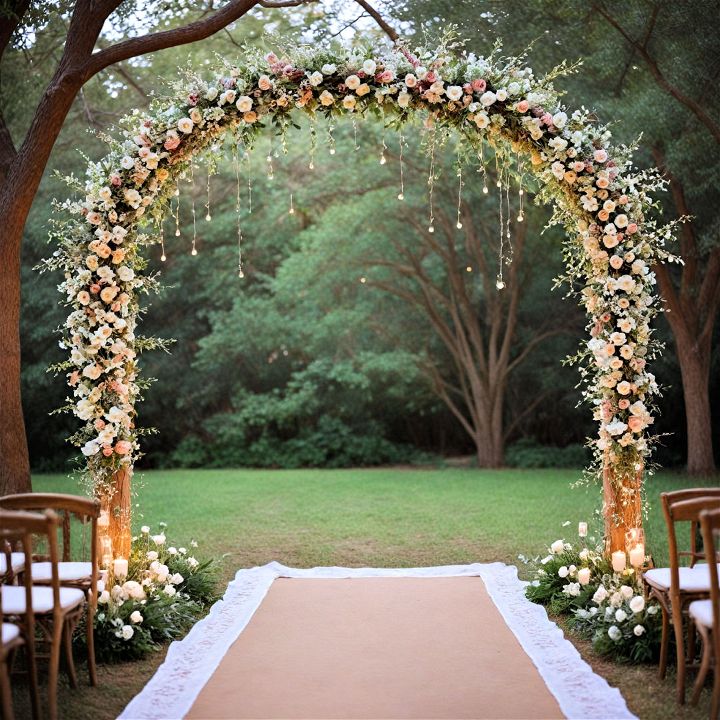 dreamy and whimsical fairytale arch