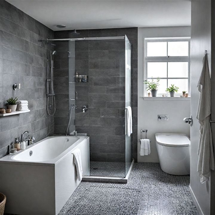 dual purpose spaces scandinavian bathroom