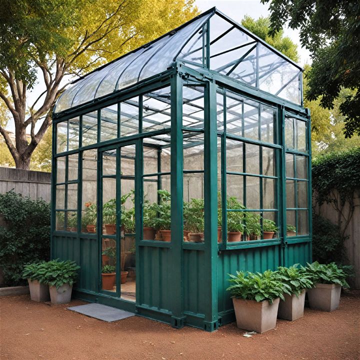 durable and modular container greenhouse