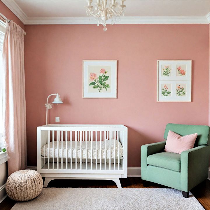 dusty rose paint color for nursery