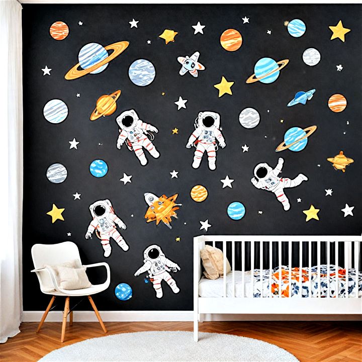 dynamic astronaut wall decals