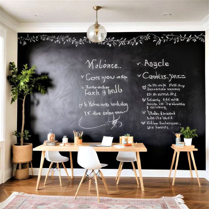 dynamic chalkboard wall for any room