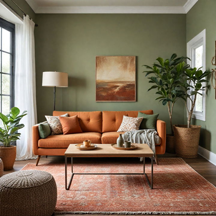 earthy tones neutral living room