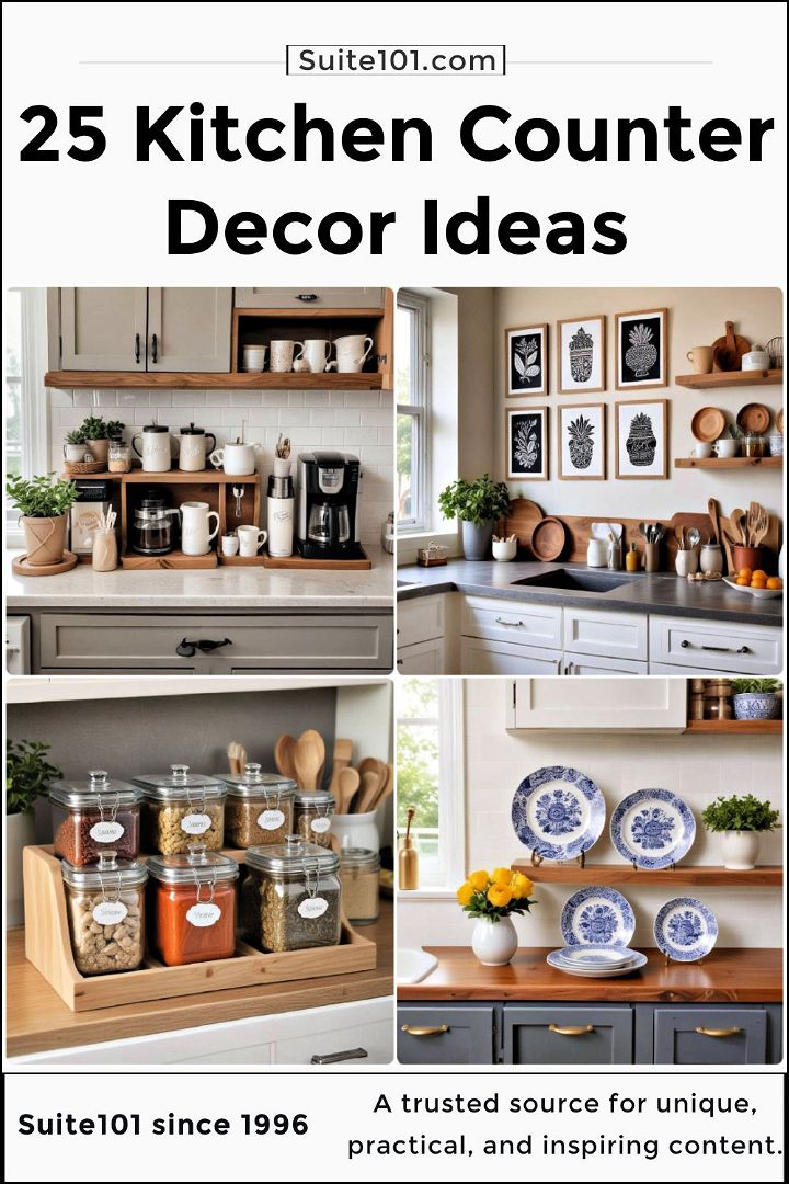 easy kitchen counter decor ideas