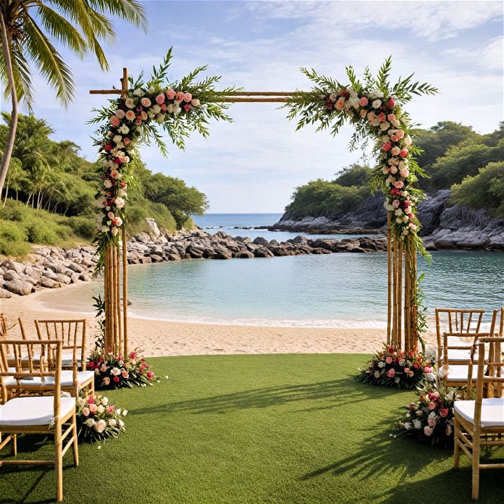 eco friendly and stylish bamboo arch