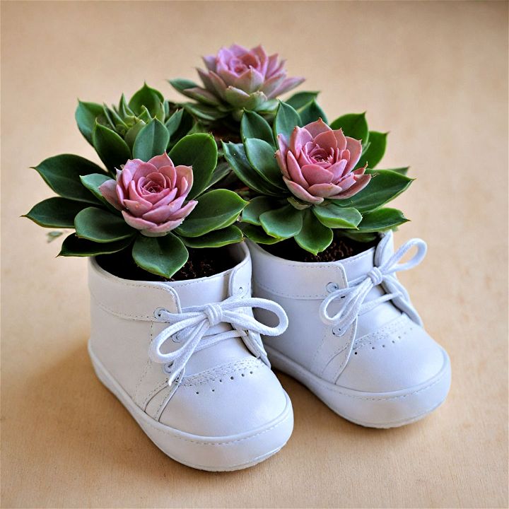 eco friendly baby shoe planters