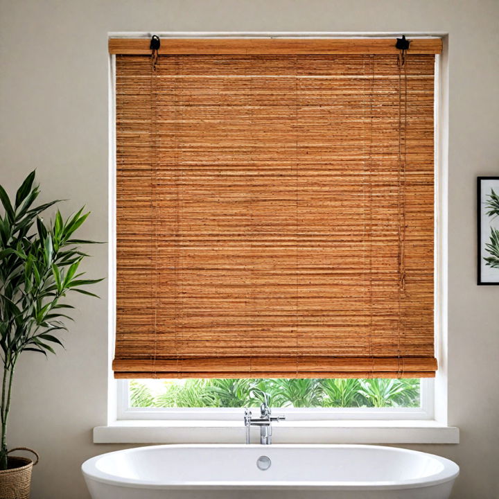 eco friendly bamboo roll up blinds