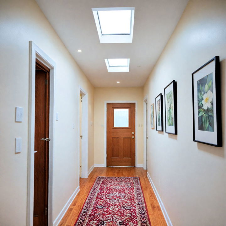 eco friendly skylights for narrow hallway