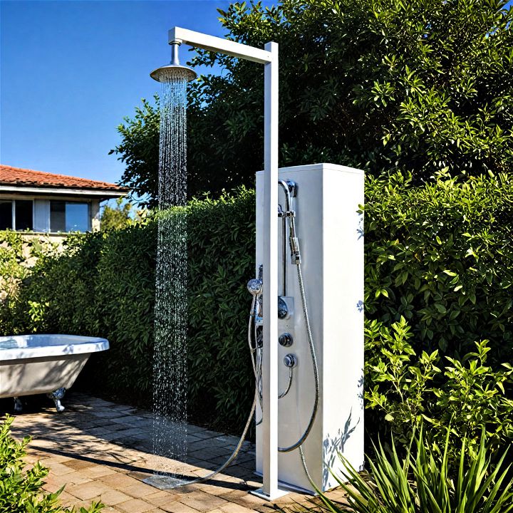eco friendly solar powered shower