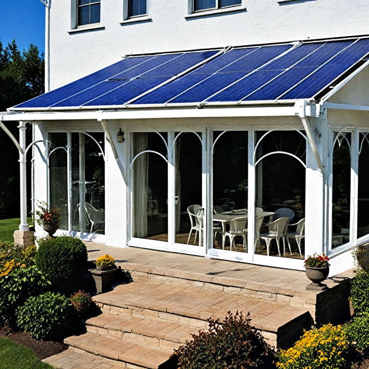 eco friendly solar shade awning