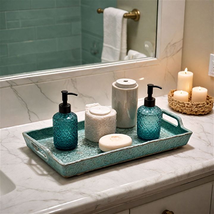 elegance ceramic bathroom tray