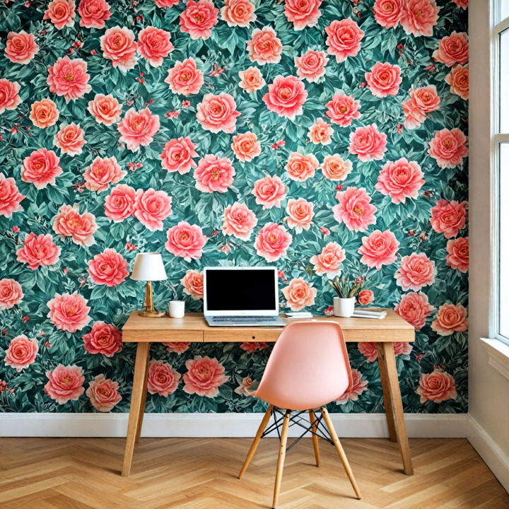 elegance floral prints wallpaper