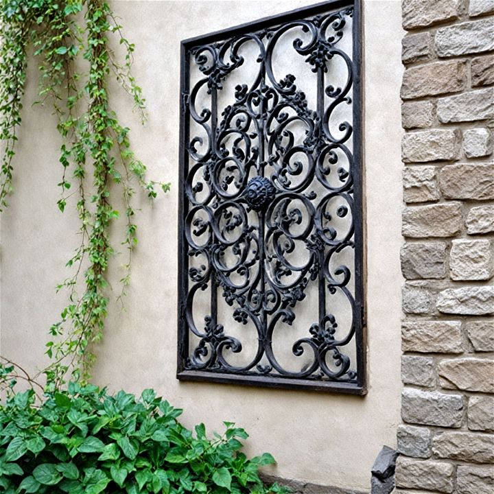 elegance outdoor wrought iron grilles