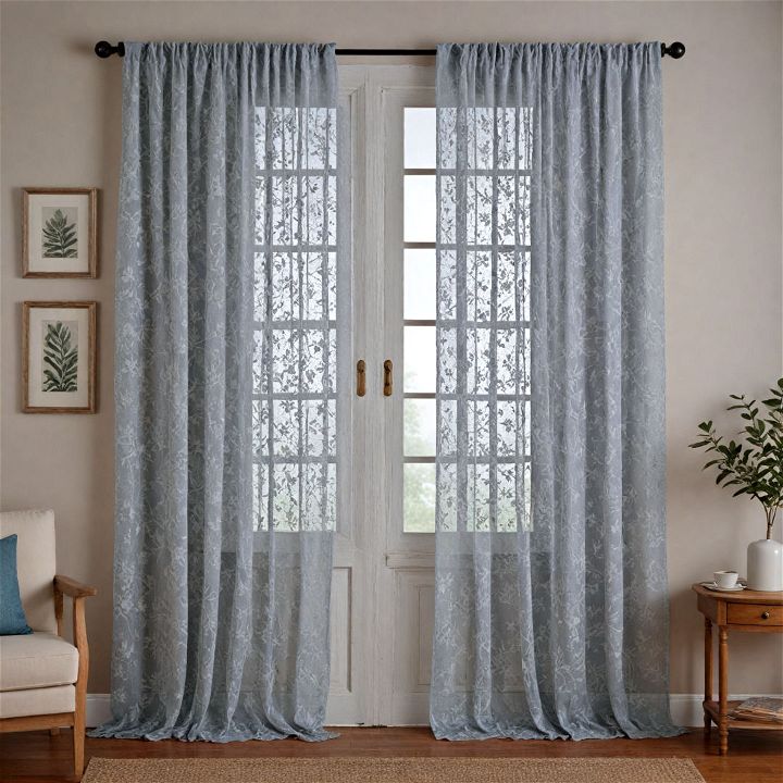 elegance sheer lace curtains