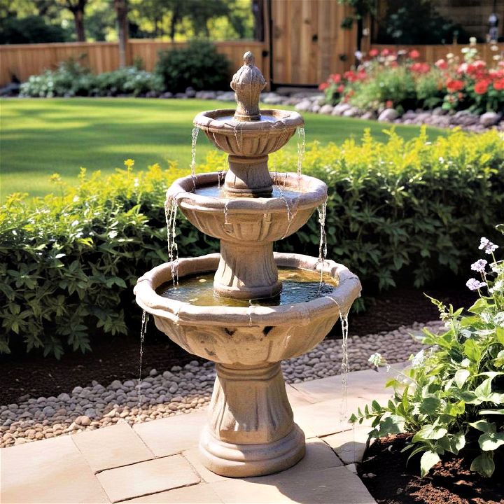 elegance small garden fountain