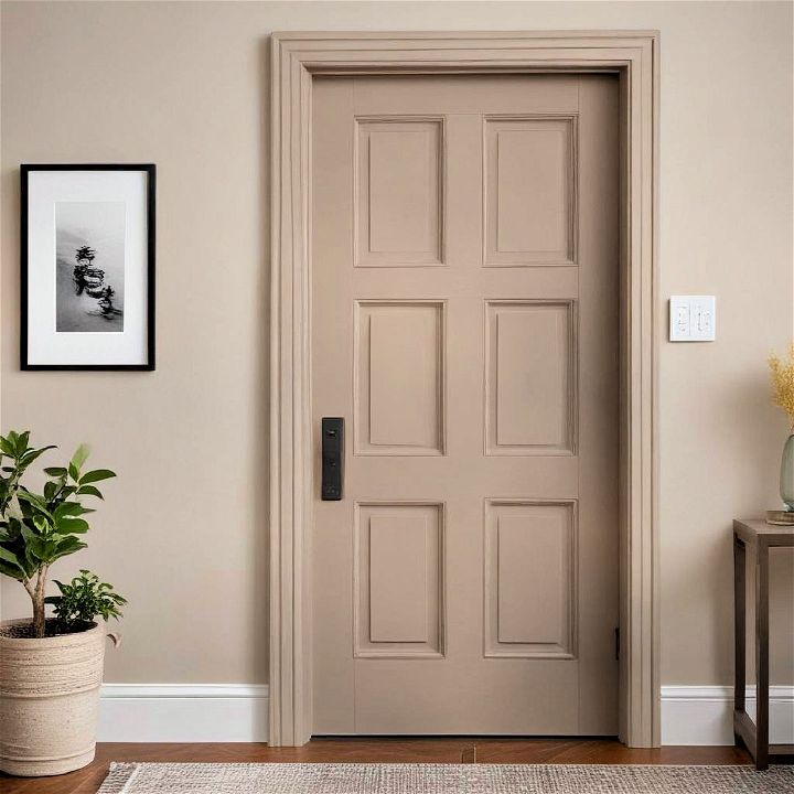 elegance warm taupe door for living room