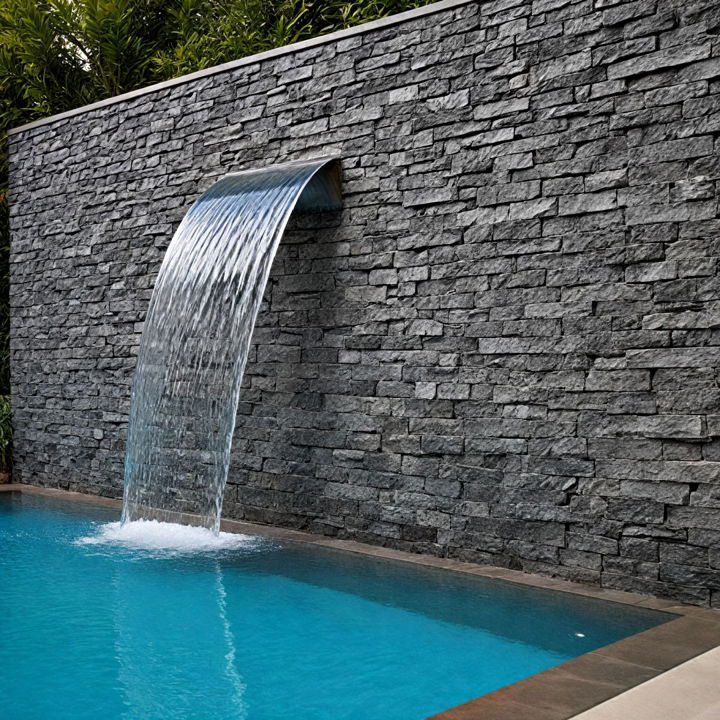 elegance waterfall wall pool fountain