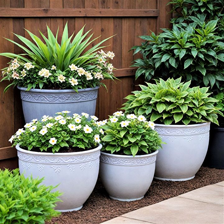 eleganct decorative pots