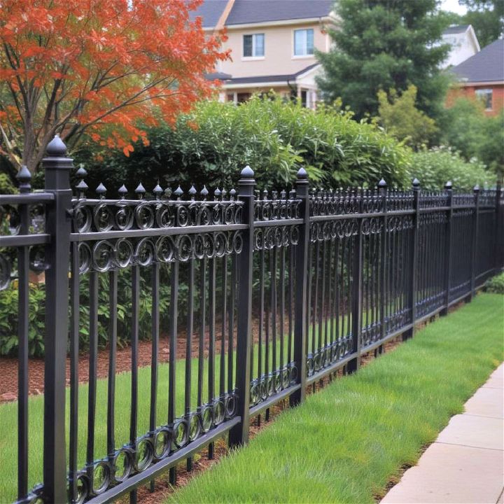 elegant aluminum fence