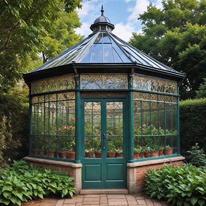 elegant and classic victorian greenhouse
