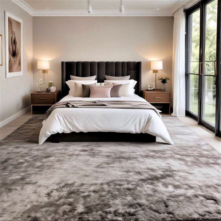 elegant and luxury velvet carpet