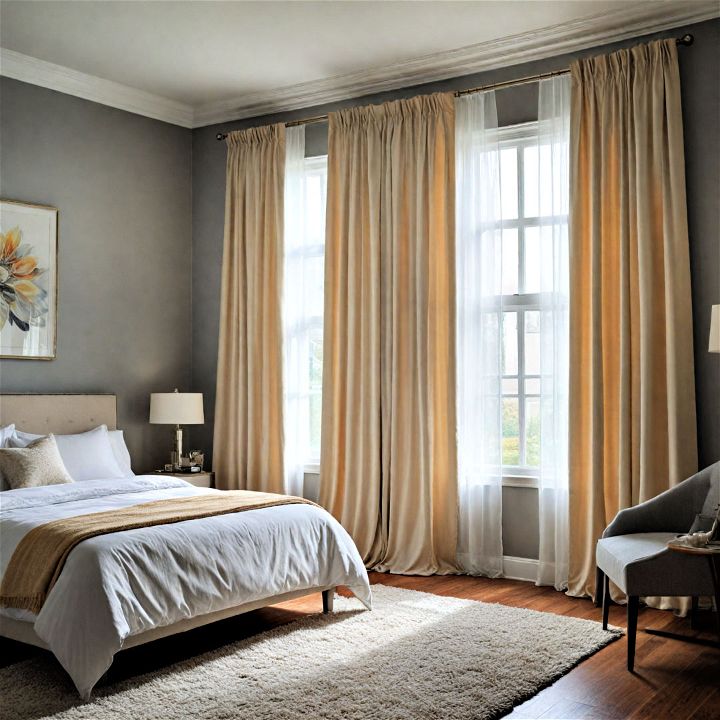 elegant and sophisticated floor length curtains