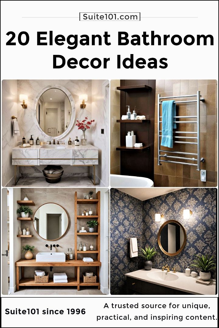 elegant bathroom decor ideas to copy