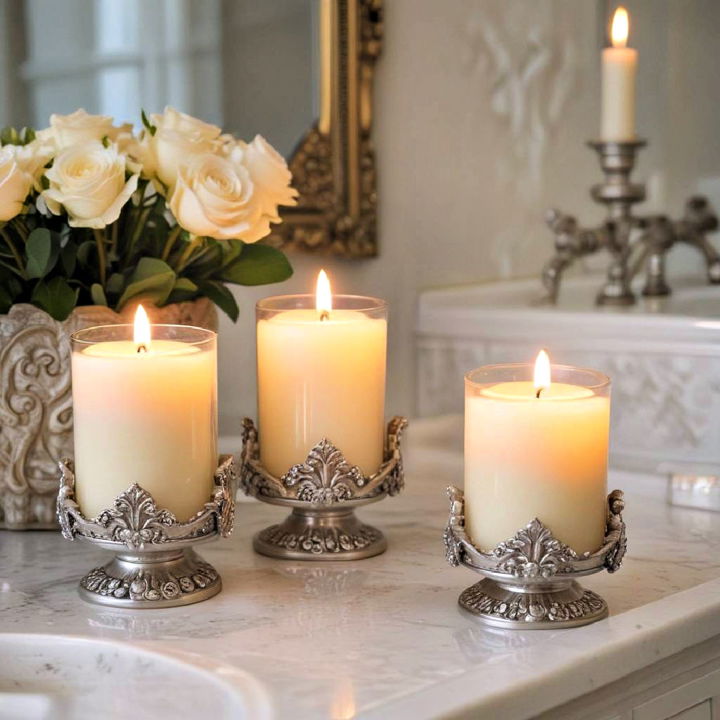 elegant bathroom vanity decor idea