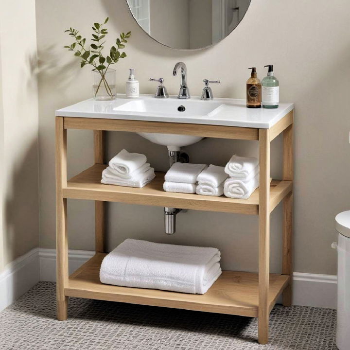 elegant console table with sink
