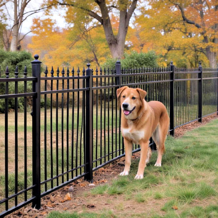 elegant dog metal fence