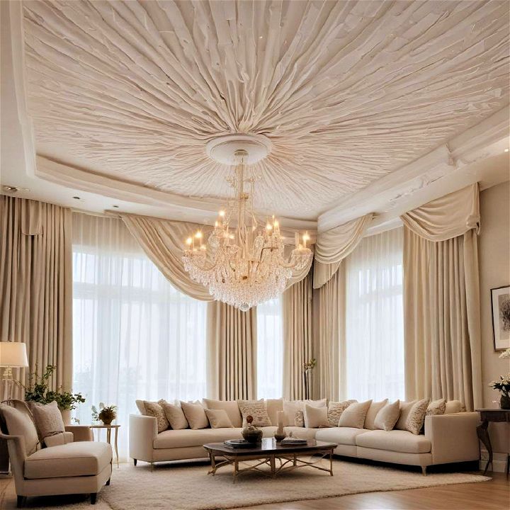 elegant fabric ceiling
