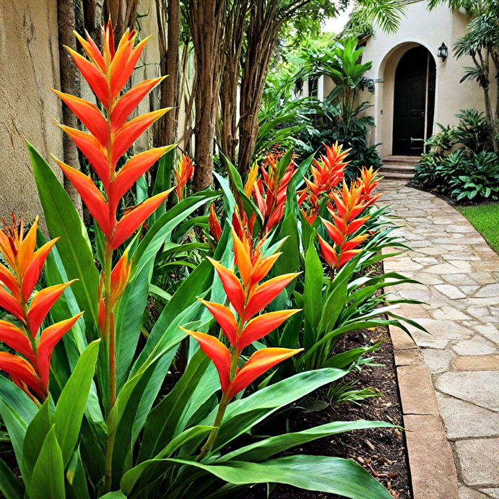 elegant heliconia landscape