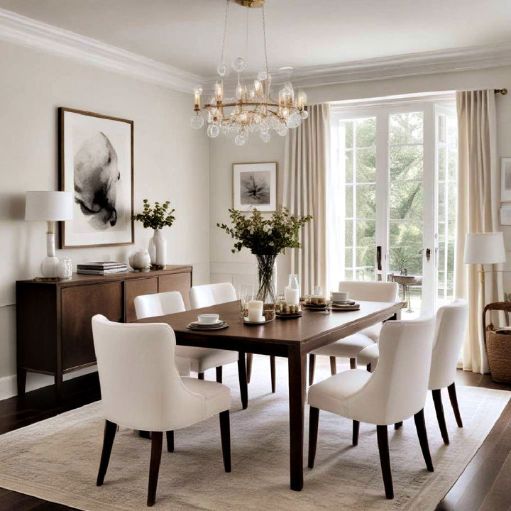 elegant minimalist dining rooms