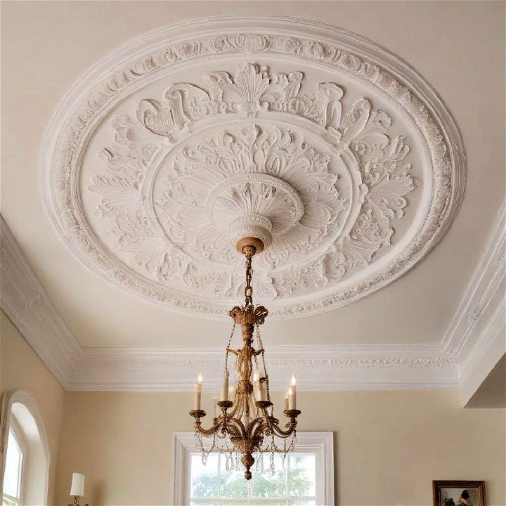 elegant plaster medallion