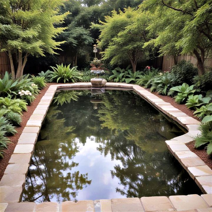 elegant reflecting pool