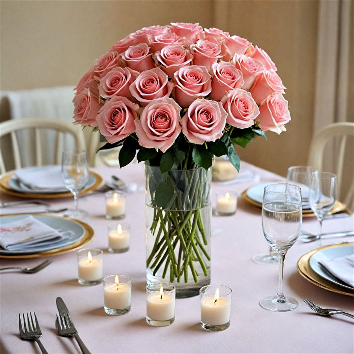 elegant rose bouquets centerpiece
