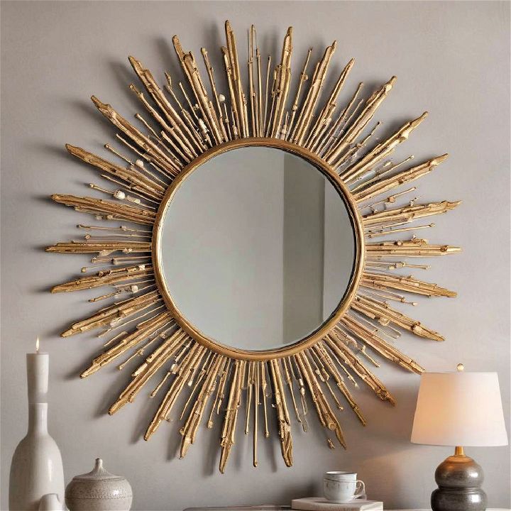 elegant sunburst mirror