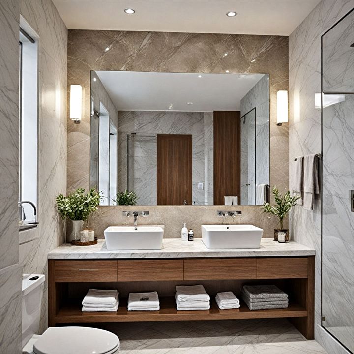 elegant vanity stations restaurant bathroom
