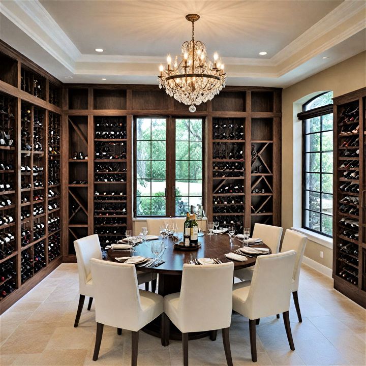 elegant wine tasting florida room