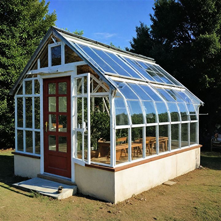 energy efficient passive solar greenhouse