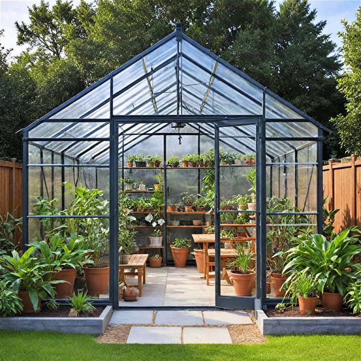 energy efficient polycarbonate greenhouse